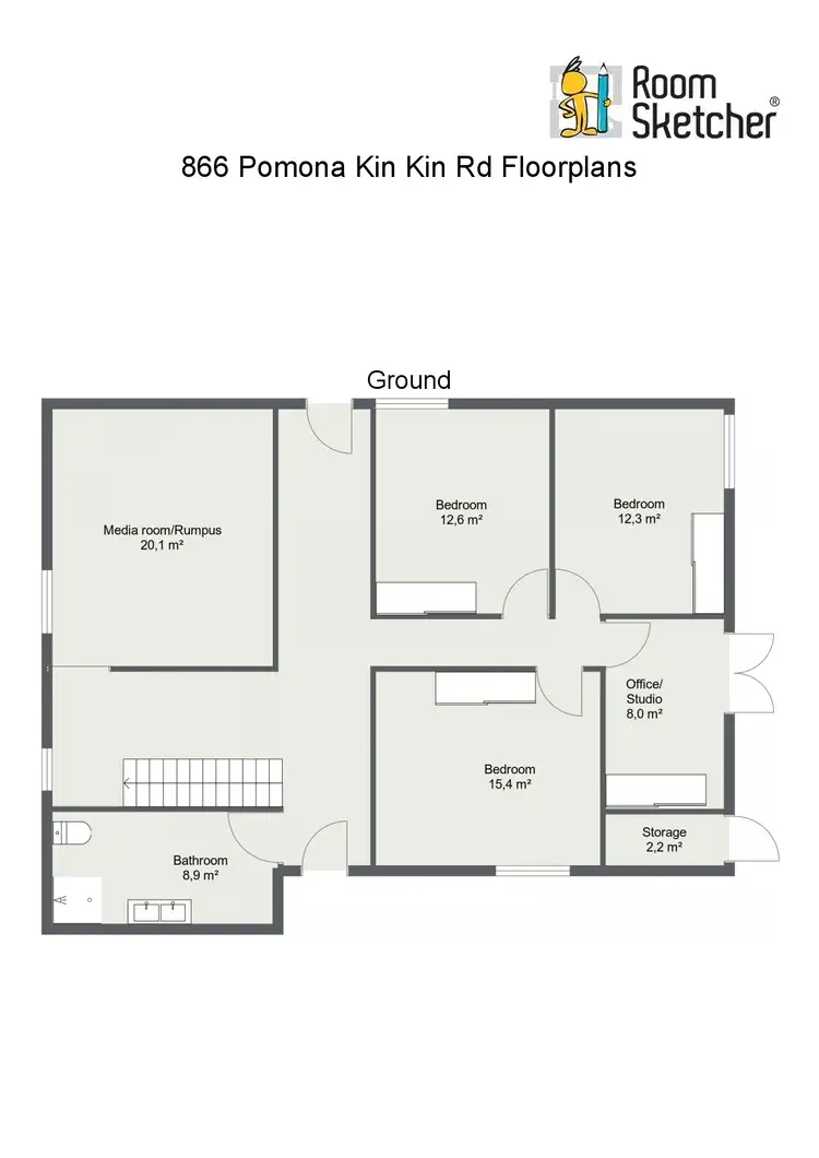 Floorplan of Homely rural property listing, 866 Pomona Kin Kin Rd, Kin Kin QLD 4571