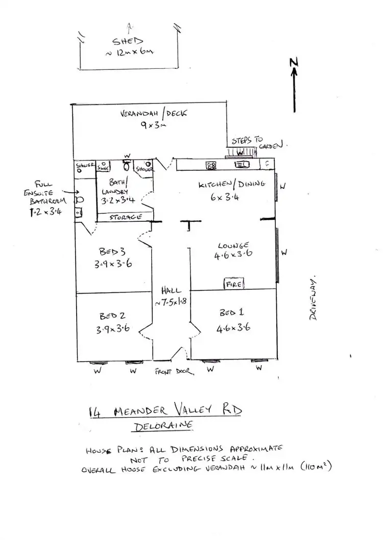 Floorplan of Homely house listing, 14 Meander Valley Road, Deloraine TAS 7304