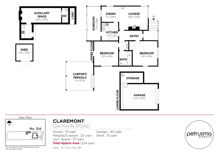 Floorplan of Homely house listing, 124 Main Road, Claremont TAS 7011