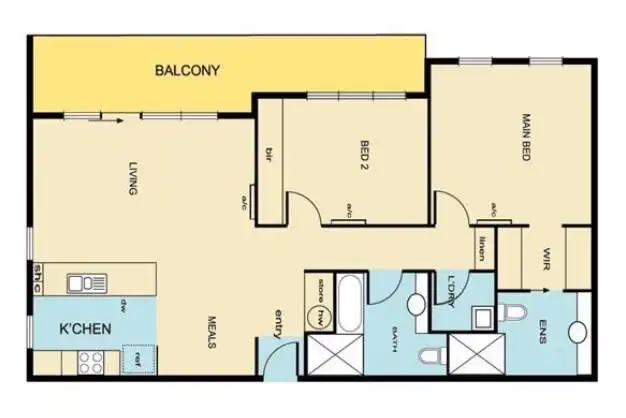 Floorplan of Homely apartment listing, 205/8 Clay Drive, Doncaster VIC 3108