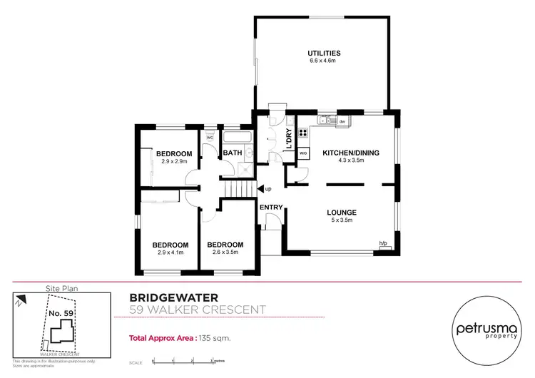 Floorplan of Homely house listing, 59 Walker Crescent, Bridgewater TAS 7030