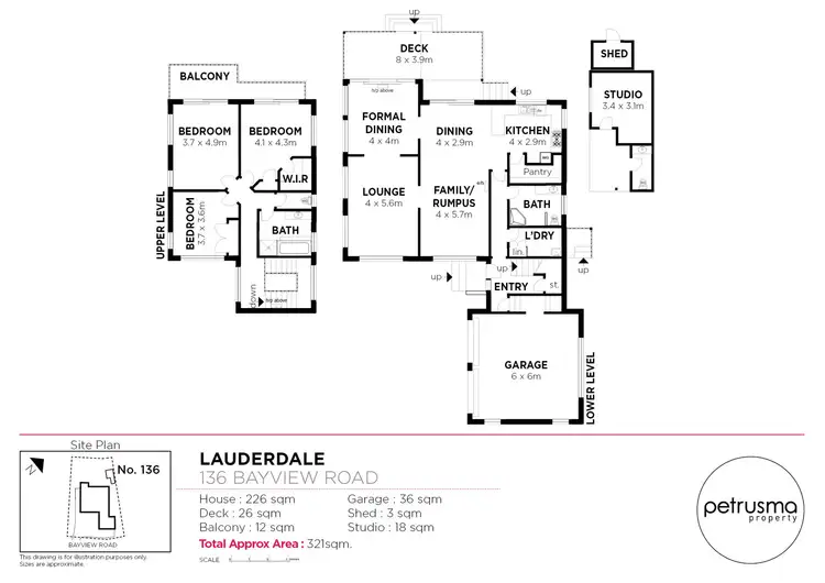 Floorplan of Homely house listing, 136 Bayview Road, Lauderdale TAS 7021