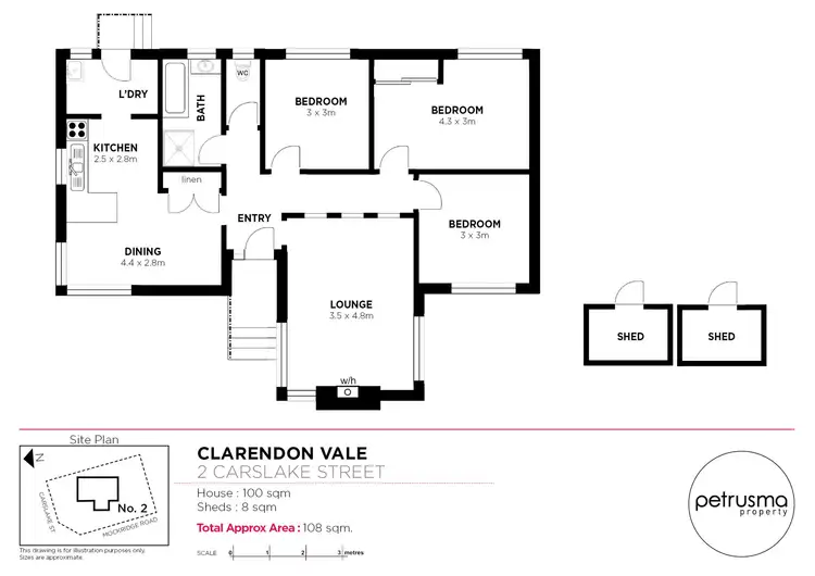 Floorplan of Homely house listing, 2 Carslake Street, Clarendon Vale TAS 7019
