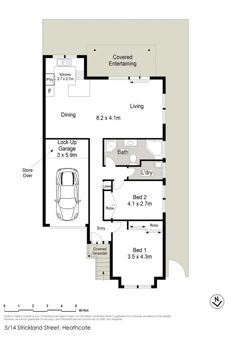Floorplan of Homely villa listing, 5/14 Strickland Street, Heathcote NSW 2233