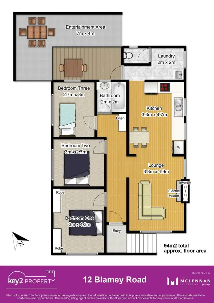 Floorplan of Homely house listing, 12 Blamey Road, Punchbowl TAS 7249