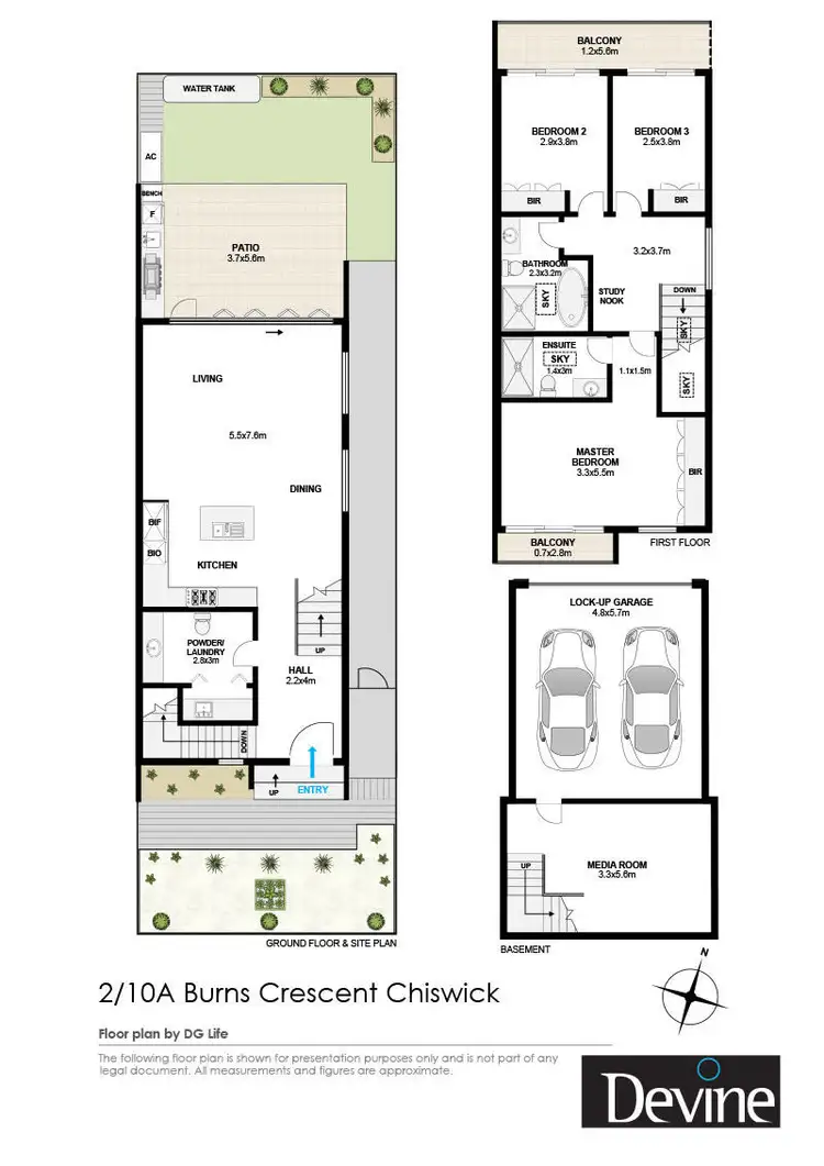 Floorplan of Homely house listing, 2/10A Burns Crescent, Chiswick NSW 2046
