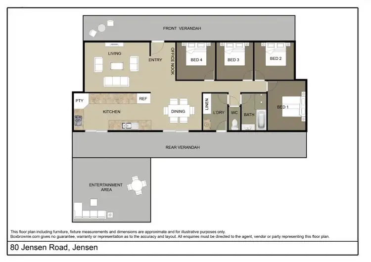 Floorplan of Homely house listing, 80 Jensen Road, Jensen QLD 4818