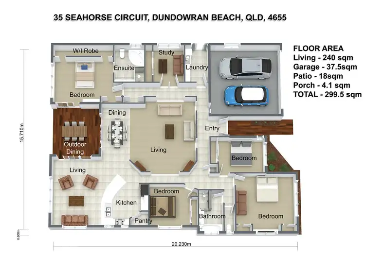 Floorplan of Homely house listing, 35 Seahorse Circuit, Dundowran Beach QLD 4655