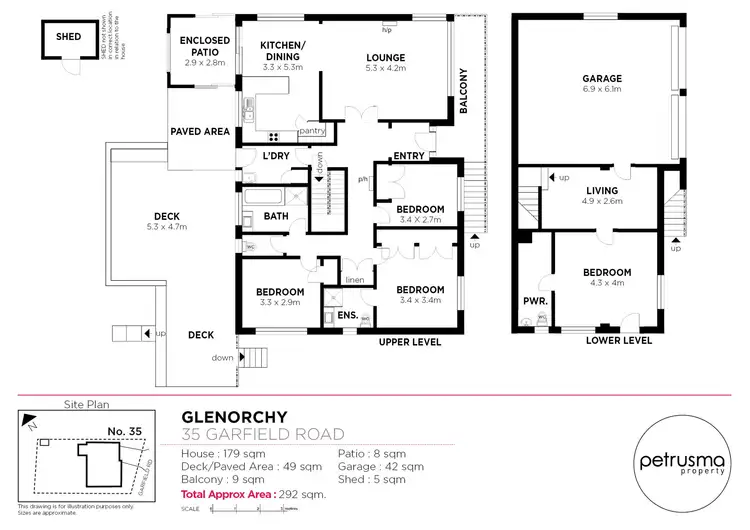 Floorplan of Homely house listing, 35 Garfield Road, Glenorchy TAS 7010