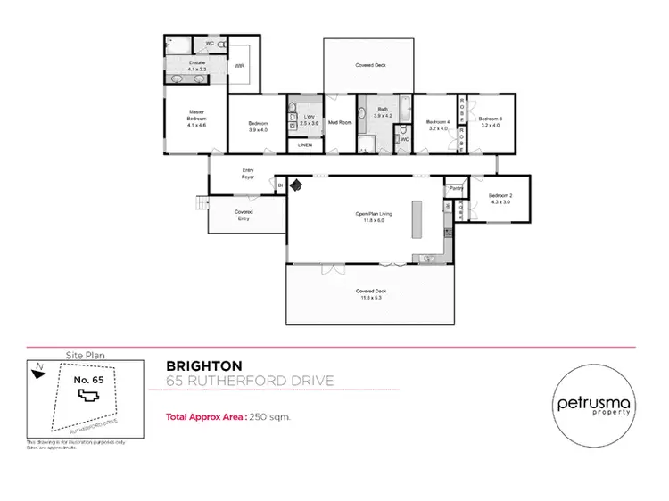 Floorplan of Homely house listing, 65 Rutherford Drive, Brighton TAS 7030