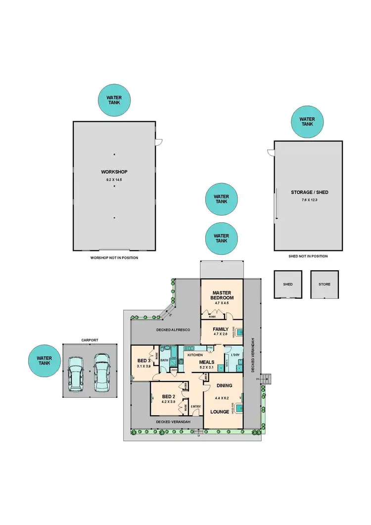 Floorplan of Homely house listing, 17 WHALAN COURT, Pyalong VIC 3521