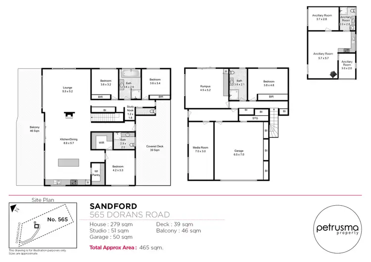 Floorplan of Homely house listing, 565 Dorans Road, Sandford TAS 7020