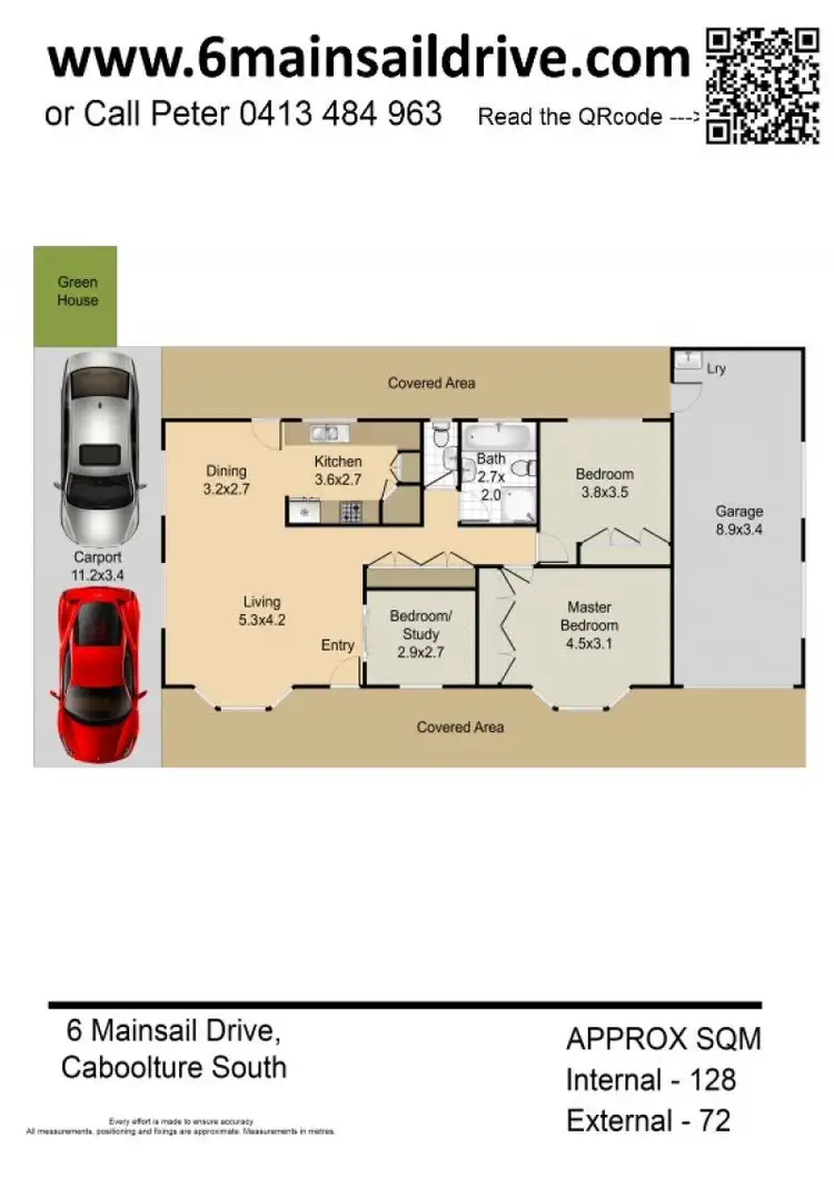 Floorplan of Homely house listing, 6 Mainsail Dr, Caboolture South QLD 4510