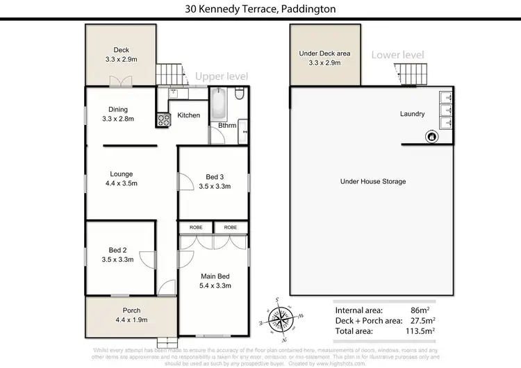 Floorplan of Homely house listing, 30 Kennedy Terrace, Paddington QLD 4064