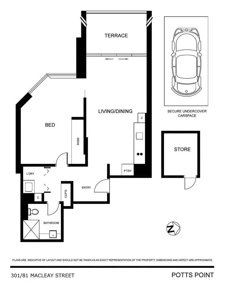 Floorplan of Homely apartment listing, 301/81 Macleay Street, Potts Point NSW 2011
