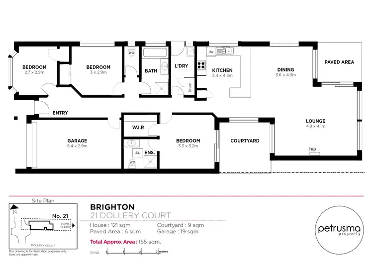 Floorplan of Homely house listing, 21 Dollery Court, Brighton TAS 7030