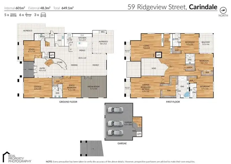 Floorplan of Homely house listing, 59 Ridgeview Street, Carindale QLD 4152
