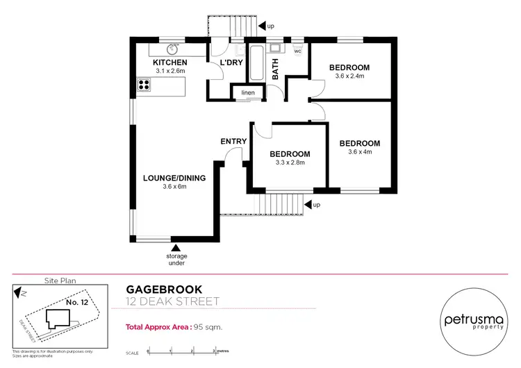 Floorplan of Homely house listing, 12 Deak Street, Gagebrook TAS 7030