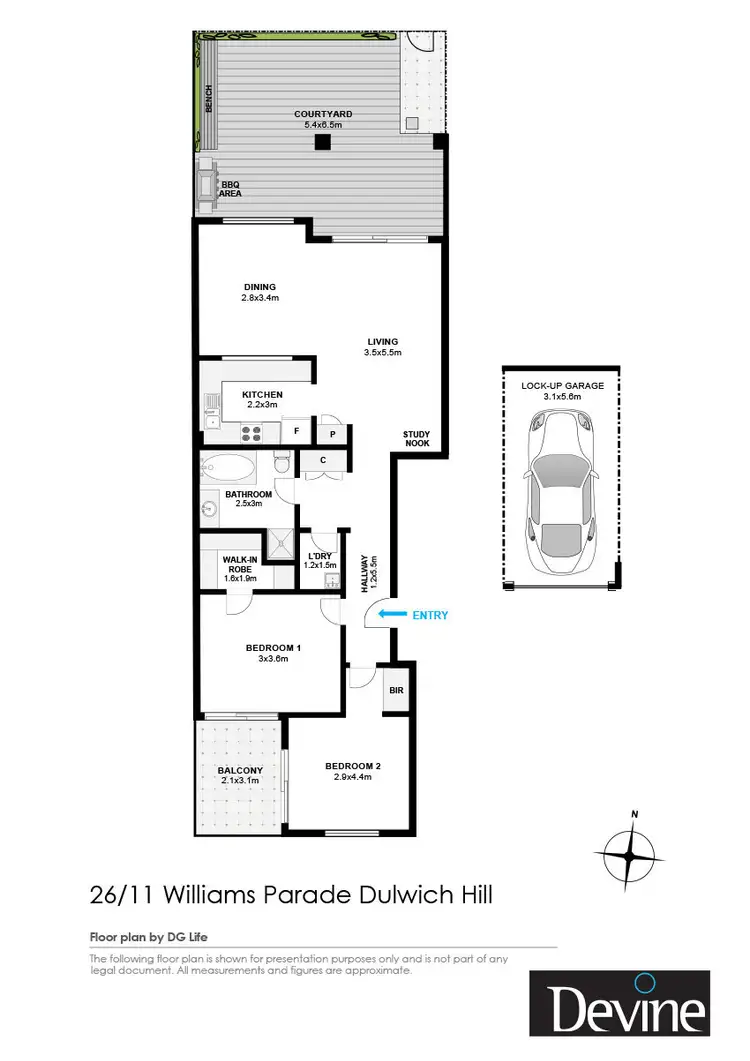 Floorplan of Homely apartment listing, 26/11 Williams Parade, Dulwich Hill NSW 2203