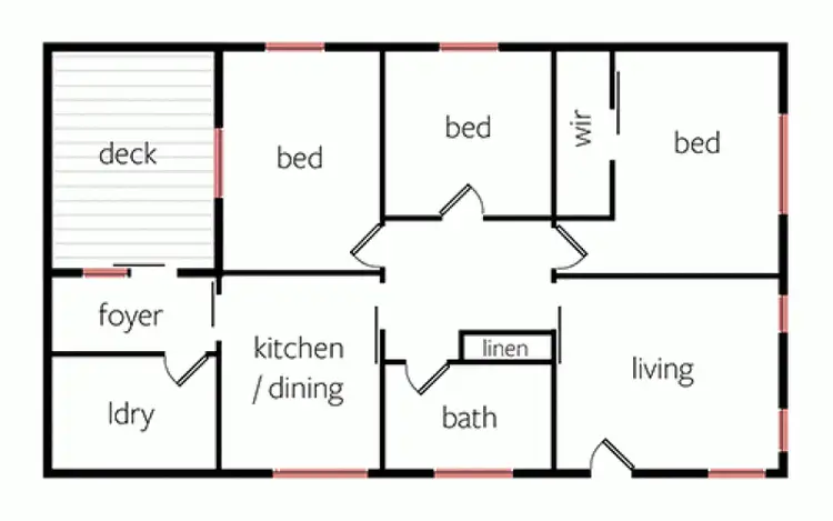 Floorplan of Homely house listing, 6 Elizabeth Street, Dimboola VIC 3414