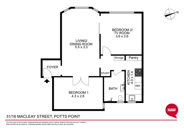 Floorplan of Homely apartment listing, 31/16 Macleay Street, Potts Point NSW 2011