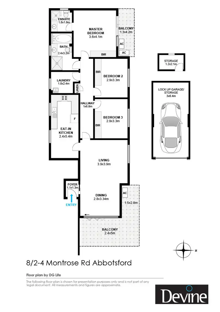 Floorplan of Homely apartment listing, 8/2-4 Montrose Road, Abbotsford NSW 2046