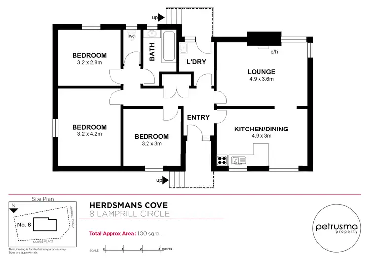 Floorplan of Homely house listing, 8 Lamprill Circle, Herdsmans Cove TAS 7030