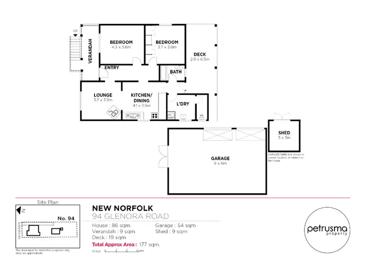 Floorplan of Homely house listing, 94 Glenora Road, New Norfolk TAS 7140