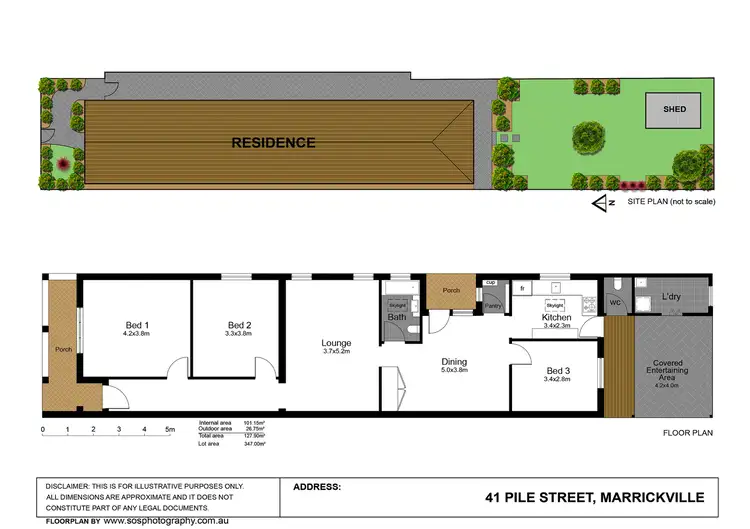 Floorplan of Homely house listing, 41 Pile Street, Marrickville NSW 2204