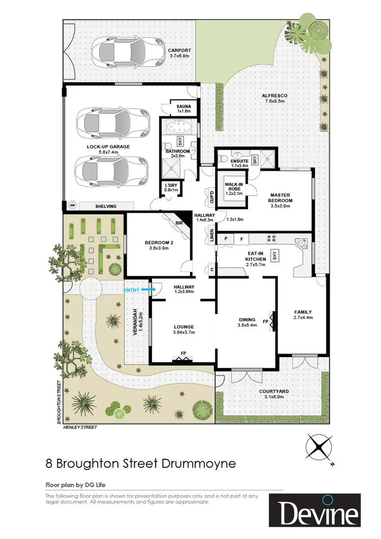 Floorplan of Homely house listing, 8 Broughton Street, Drummoyne NSW 2047