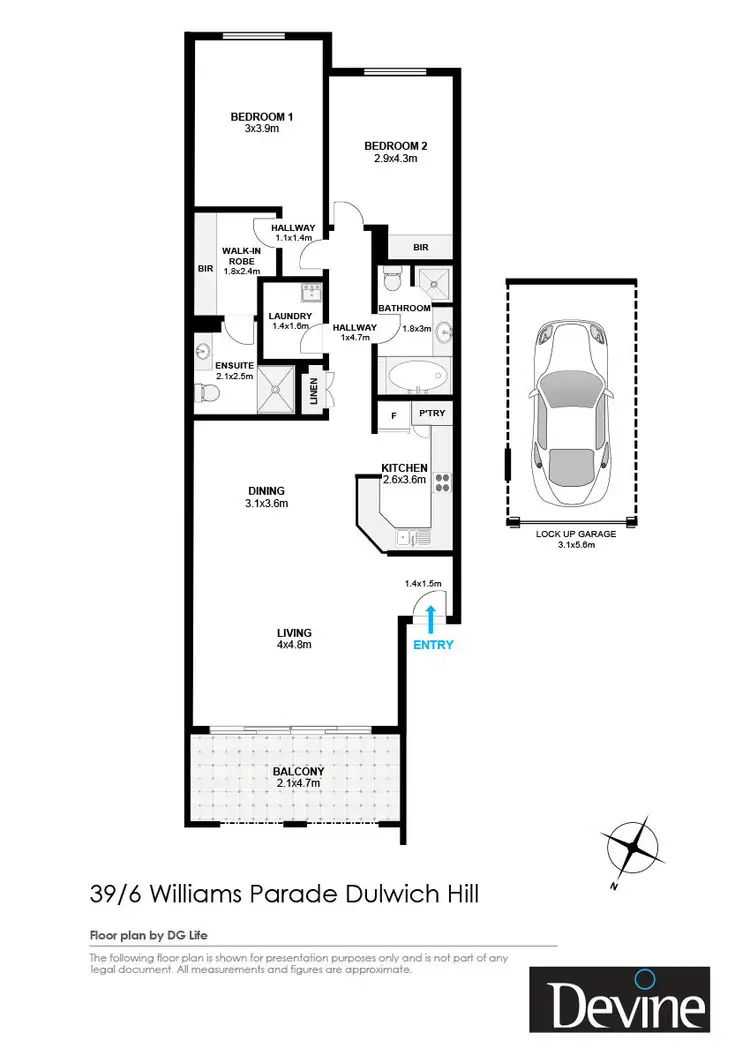 Floorplan of Homely apartment listing, 39/6 Williams Parade, Dulwich Hill NSW 2203