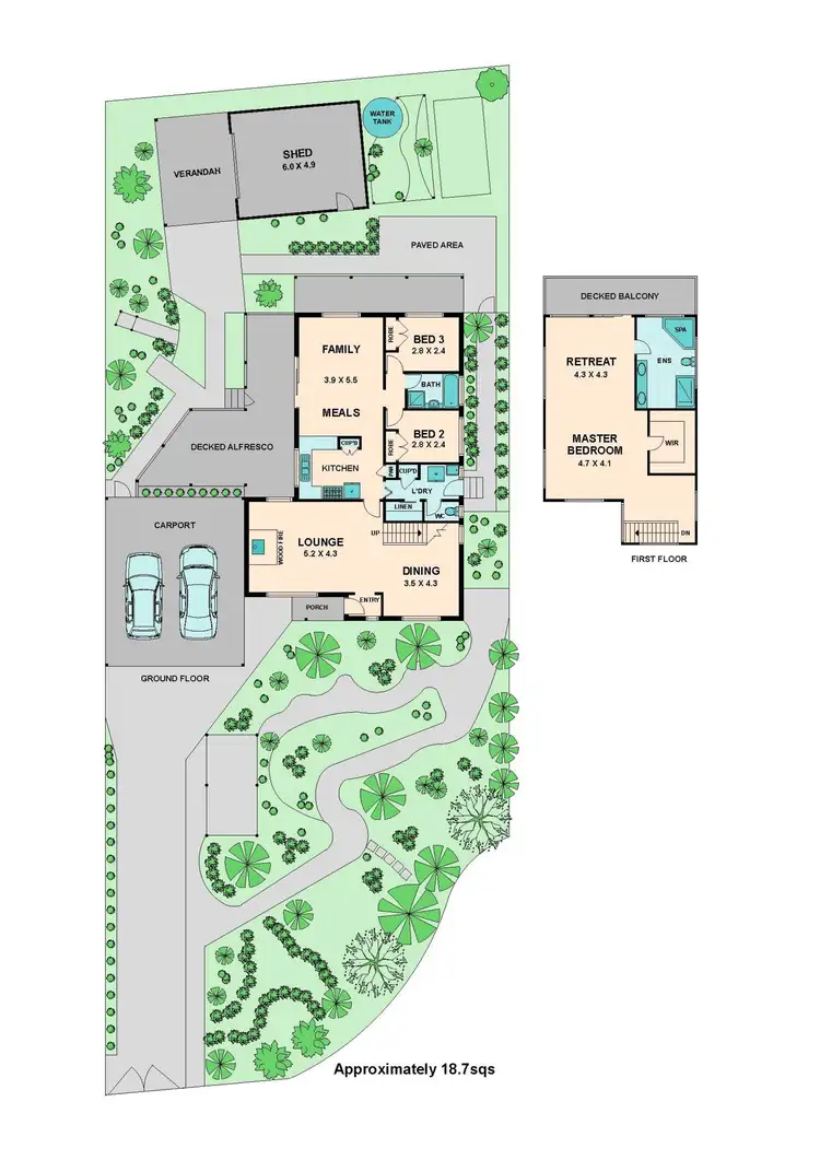 Floorplan of Homely house listing, 3 MARIN COURT, Broadford VIC 3658