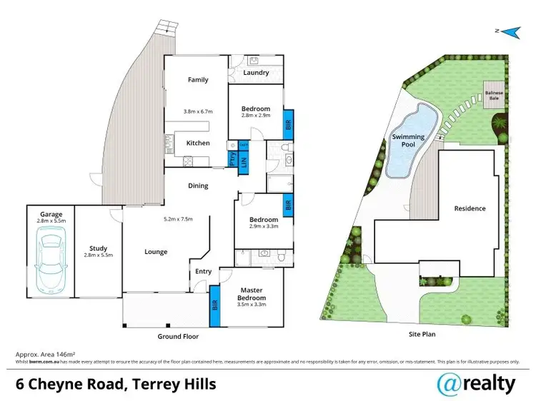 Floorplan of Homely house listing, 6 Cheyne Rd, Terrey Hills NSW 2084