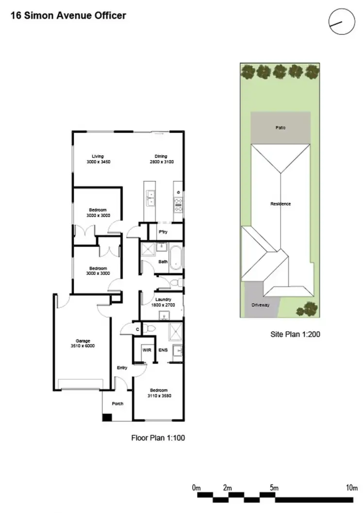 Floorplan of Homely house listing, 16 Simon Avenue, Officer VIC 3809
