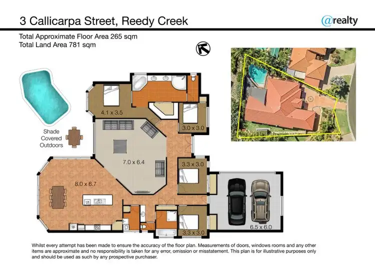 Floorplan of Homely house listing, 3 Callicarpa Street, Reedy Creek QLD 4227