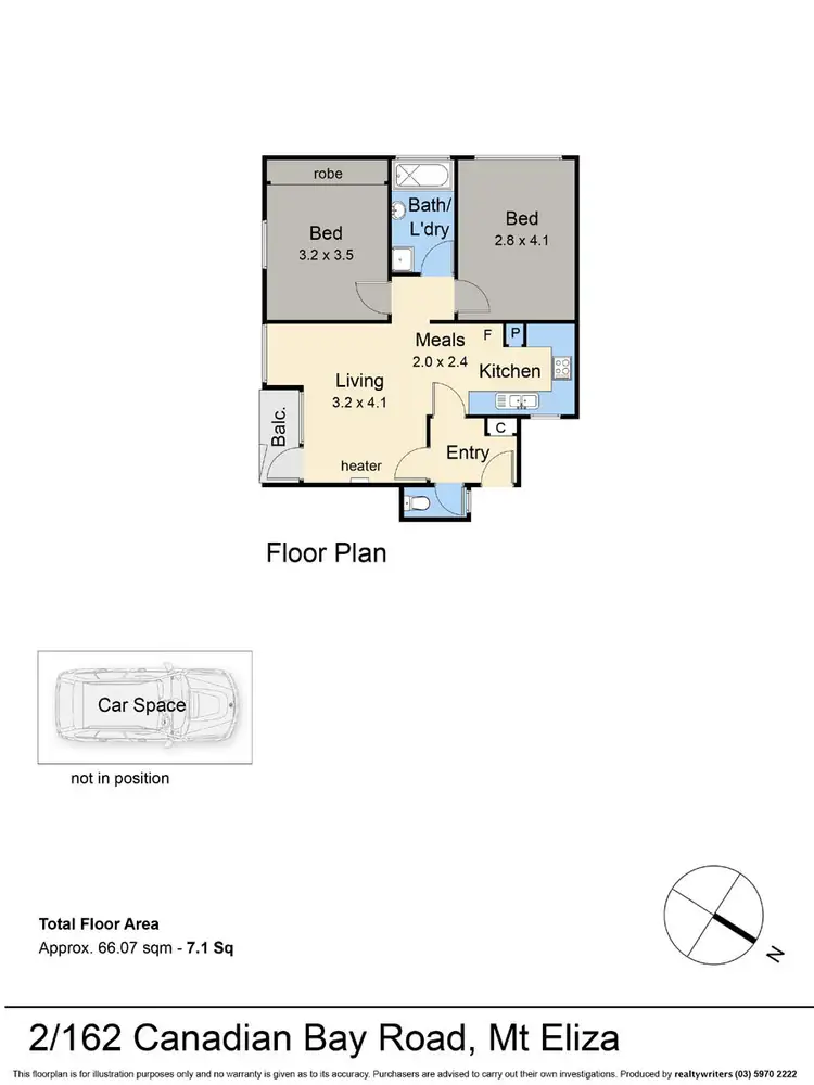 Floorplan of Homely unit listing, 2/162 Canadian Bay Road, Mount Eliza VIC 3930
