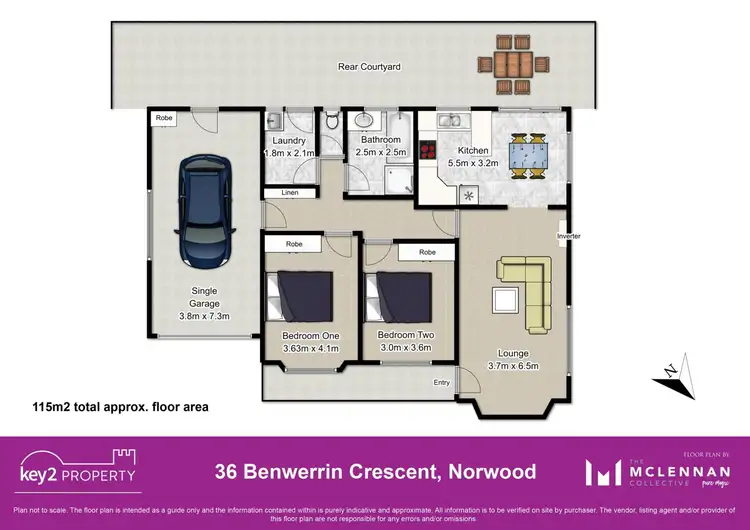 Floorplan of Homely house listing, 36 Benwerrin Crescent, Norwood TAS 7250