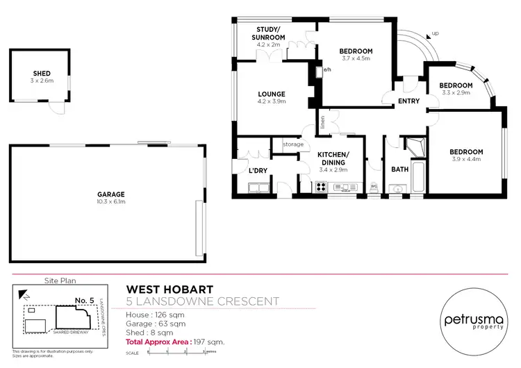 Floorplan of Homely house listing, 5 Lansdowne Crescent, West Hobart TAS 7000