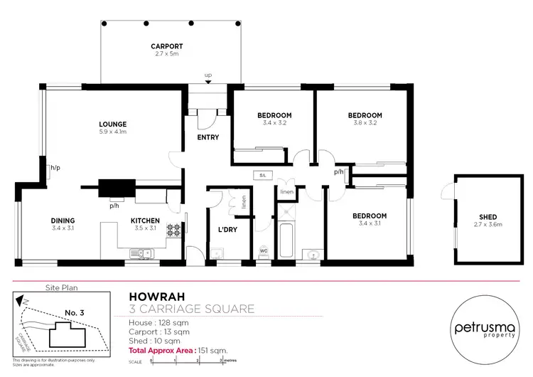Floorplan of Homely house listing, 3 Carriage Square, Howrah TAS 7018