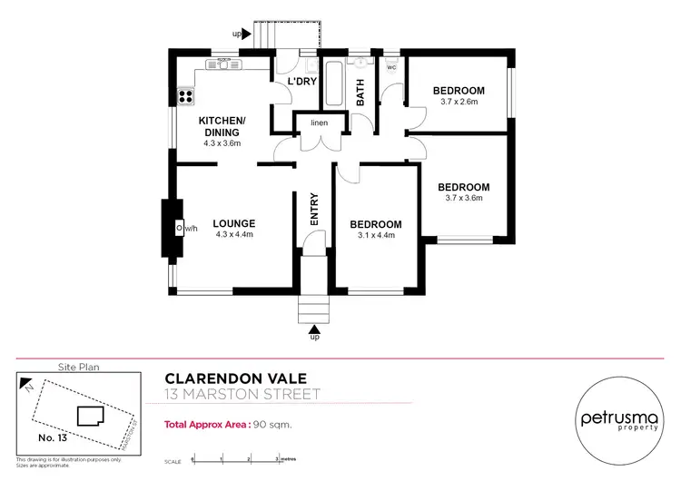Floorplan of Homely house listing, 13 Marston Street, Clarendon Vale TAS 7019