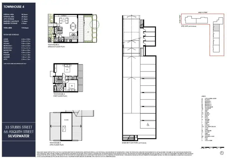 Floorplan of Homely townhouse listing, 4/66 Asquith Street, Silverwater NSW 2128