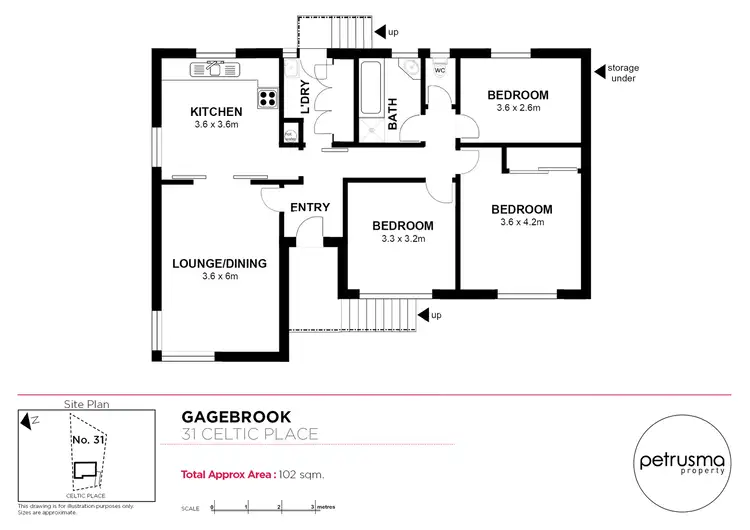 Floorplan of Homely house listing, 31 Celtic Place, Gagebrook TAS 7030