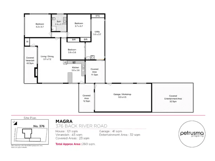 Floorplan of Homely house listing, 376 Back River Road, Magra TAS 7140
