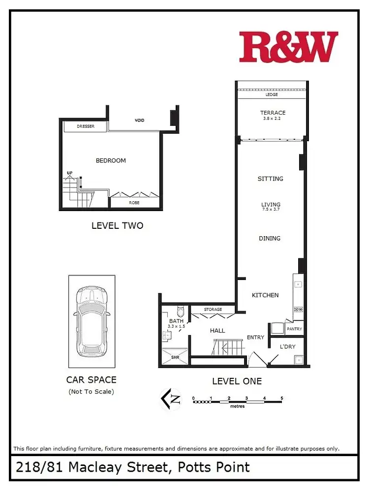 Floorplan of Homely apartment listing, 218/81 Macleay Street, Potts Point NSW 2011