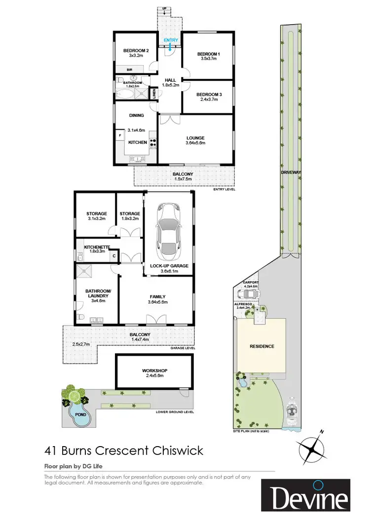 Floorplan of Homely house listing, 41 Burns Crescent, Chiswick NSW 2046