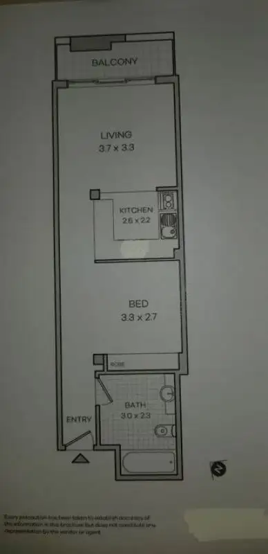 Floorplan of Homely apartment listing, 309/88 King Street, Newtown NSW 2042