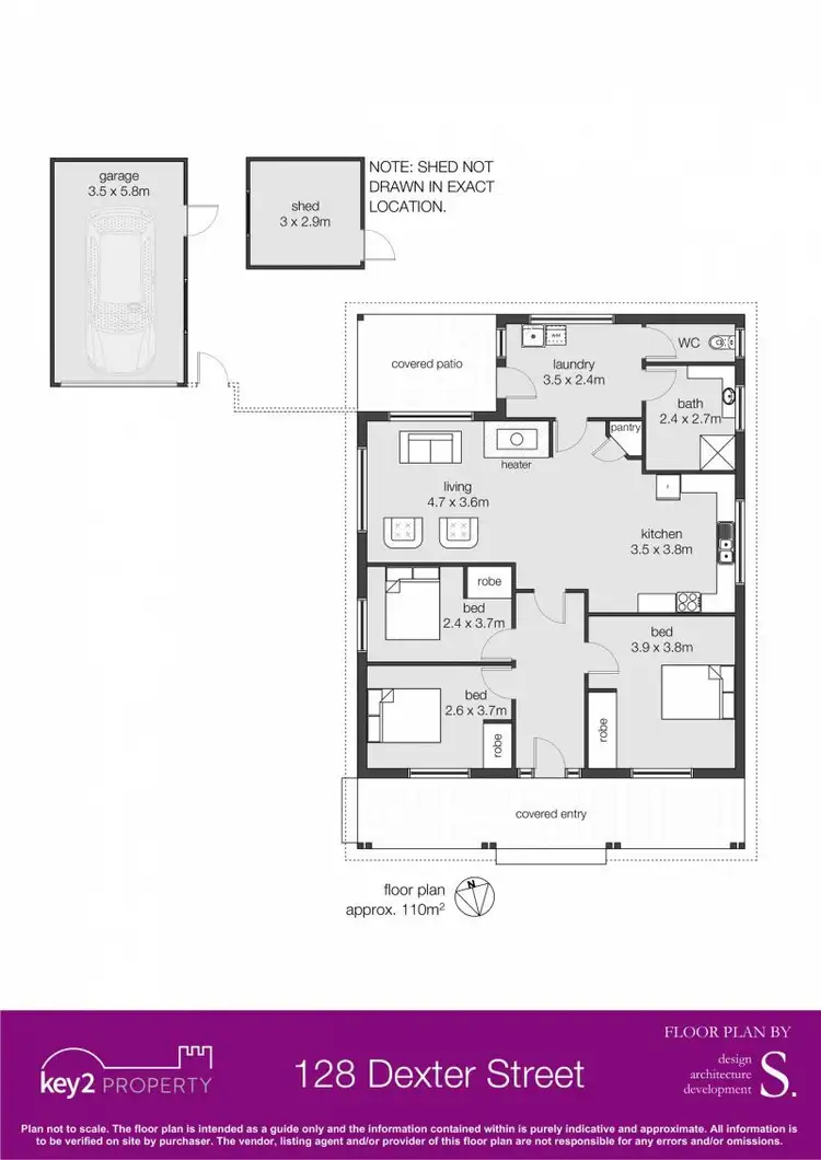 Floorplan of Homely house listing, 128 Dexter Street, Westbury TAS 7303