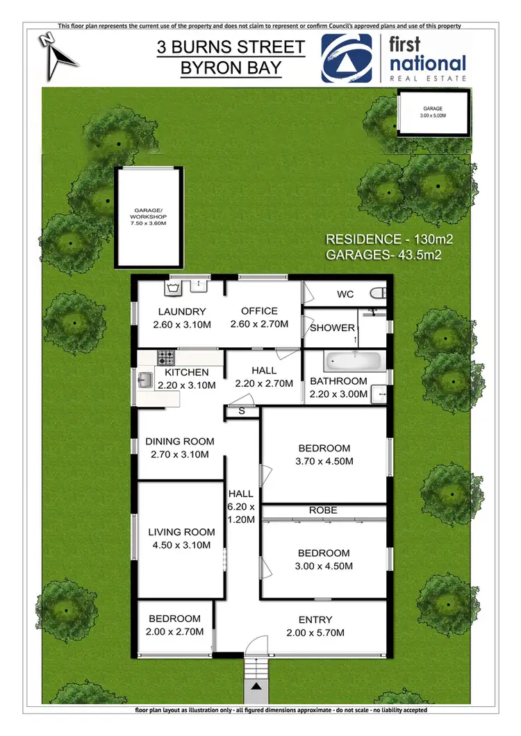 Floorplan of Homely house listing, 3 Burns Street, Byron Bay NSW 2481