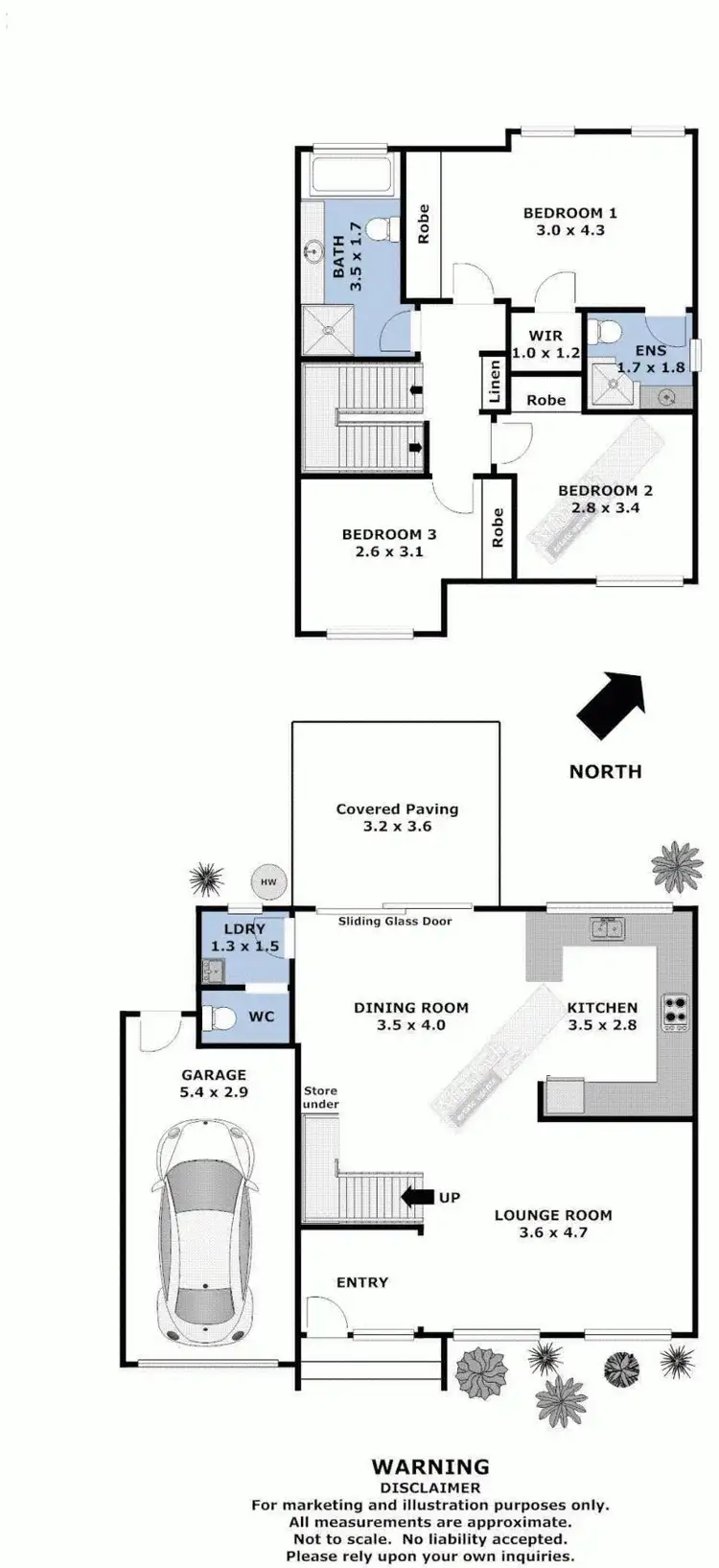 Floorplan of Homely townhouse listing, Address available on request