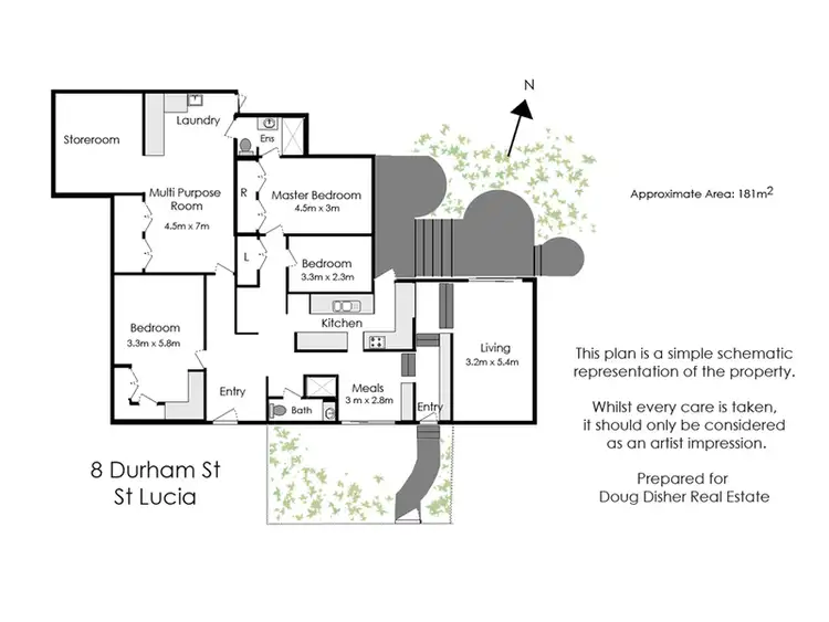 Floorplan of Homely unit listing, 1/80 Durham Street, St Lucia QLD 4067